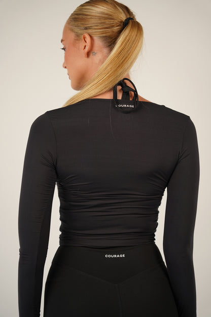 ballet wrap top